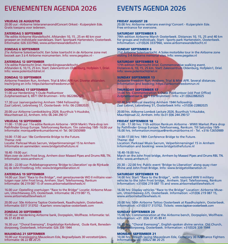 Image of Airborne Commemorations 2026 Programme